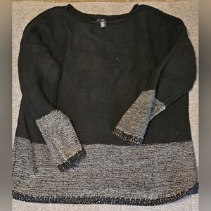 Gap Women's Black and Gray Women's Sweater - XXL